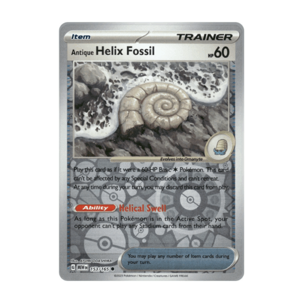 Antique Helix Fossil Reverse