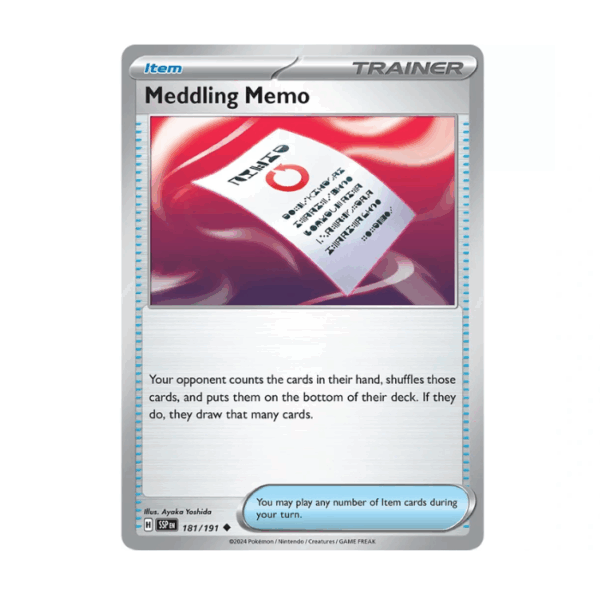 Meddling Memo