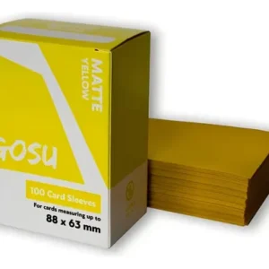 Gosu Matte Yellow  100 Card Sleeves