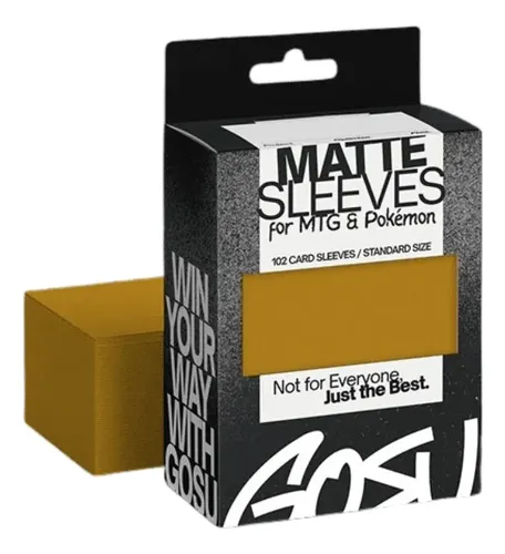 Sleeves MATTE GOSU golden yellow